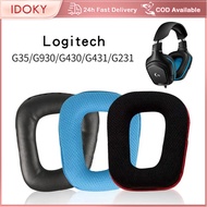 Headphone Earpads Cover for Logitech G35 G930 G430 G431G231 Replacement Headset Memory Foam Cushion