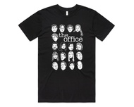 (Cod) The US Office Fast Shipping Character Faces T-Shirt Tee Top Michael Scott Dwight Schrute Funny