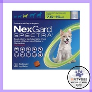 Nexgard Spectra for Medium Dogs 7.6 to 15 Kg (Green) 3 Chews (Expiry- Jan-25)