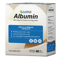 LiveWell Albumin Egg White Powder 400g. 1 Natural
