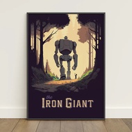 The Iron Giant Poster | Hogarth Hughes Wall Art | Movie Canvas Print 2G4J
