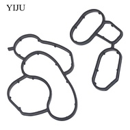[YIJU] Car Engine Oil Cooler Housing Seal Gasket Set ABS Rubber for 1 3 5 Series X1 X3 Z4 E85 E87 E8