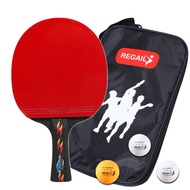 Practice Table Tennis Racket + 3 Balls (with carrying bag)