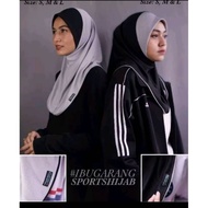 TUDUNG SUKAAN PIPING 2 TONE IBUGARANG (KAIN MOSCREPE)