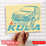 Stiker Cutting Variasi Kaca Mobil Mitsubishi Kuda 2000