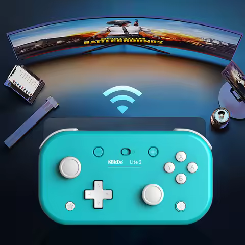 8BitDo Lite 2 Wireless Controller with Motion Controls Linear Motors Vibration Wireless Gaming Contr