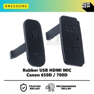 Rubber USB HDMI MIC Canon 650D 700D