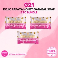 G21 Kojic Papaya & Honey Oatmeal Mini Soap - 3 pc Bundle - Pampaputi Micropeeling