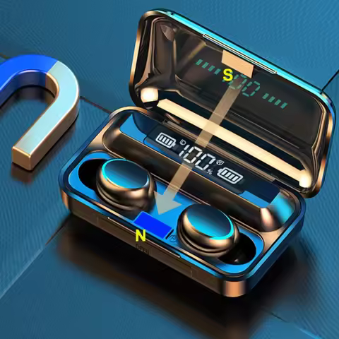 Wireless bluetooth earphones Wireless In-ear Gaming Headset With Digital Display Sports Headset audi