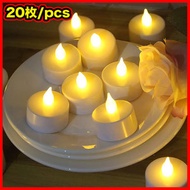 日本熱銷 - [20個裝] 環保LED電子蠟燭燈 (電池款) 求婚/生日/節日/週年紀念日/驚喜/家居裝飾/祈禱/氣氛 LED無火焰蠟燭燈
