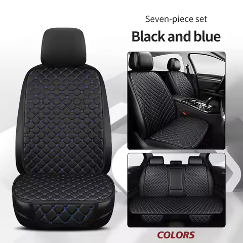 26 year new car 7-piece set, all season universal leather car seat cushion, breathable, durable, com