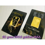 emas gold bar 20 gram 50 gram dan 100 gram murah murah  999.9 24k karat amythest tulen