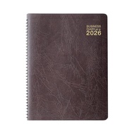 Midori Business Planner Diary 2026 - B5/A5 Weekly - Brown/Black (Starting January 2026)