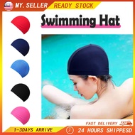 Man Woman Swimming Cap Hat Adult Swim Cap Head Cover Dewasa Topi Renang Kid Swimming Cap Berenang Bu