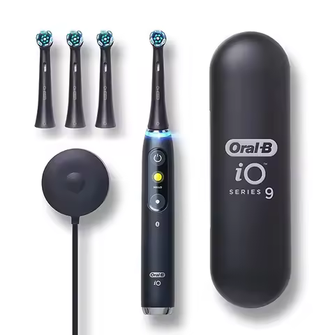 Oral-B IO9 Plus Electric Toothbrush Upgraded Version 7Modes Smart Timer Bluetooth AI Tracked Deep Cl