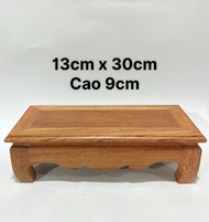 Đế Gỗ Hình Chữ Nhật Kê Khung Ảnh Đôn Dài Kê Tượng Gỗ Hương Nhiều Size Mới