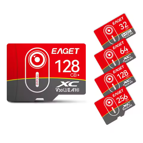 Eaget TF Card 32G 64G 128GB 256GB Memory Card High Speed With A1 U3 Class 10 V30 For Phone/Camera/Da