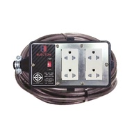 ELECTON บล็อกยาง 4x4 พร้อมสาย VCT3x1.5 4ช่อง 1สวิตช์ ERB16-SB4315 10 เมตร สีดำ จัดส่งโดย HomePro