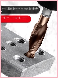 Cobalt-containing Tapping Drill Integrated Tap Tapping Self-tapping Screw Drill Bit Three-in-one Pun