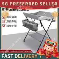 [SG Happy Baby] [diaper changing table]Baby Diapers Changing Table Foldable Newborn Multifunctional 