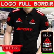 Polo FULL EMBROIDERED REGER ACTION Sport 7 POINT EMBROIDERED RED/Polo Sport Tshirt