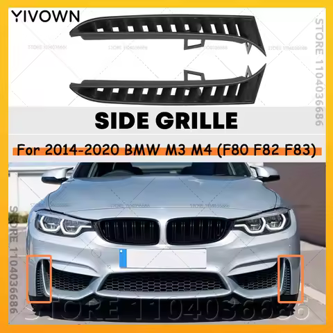 For 2014-2020 BMW M3 M4, M4 CS, M4 GTS (F80 F82 F83) Front Bumper Lower Side Grille 51118056599 5111