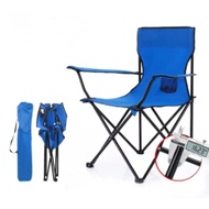 Outdoor folding chair camping equipment portable folding camping foldable sports chair with cup holder and portable bag