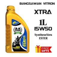 G-VM11. VITRON 1L/1.2L Ester "SyntheseTECH" 10W40 15W50 . 4T Motorcycle Engine oil Minyak Pelincir M
