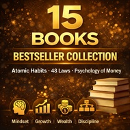 [1 ebook 25 sen] 15+ Bestseller Collection | Atomic Habits, 48 Laws of Power, Psychology of Money | 