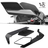 T2P Motorcycle Foldable Winglet Rearview Side Mirrors Fits Street Bike Scooters Side Mirrors