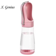 Dog Water Bowl Dispenser Pet Water Bottle Dog Water Bottle Portable Pink 510ML Water