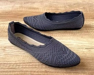Sepatu Wanita Balet Rajut Import Flat Shoes