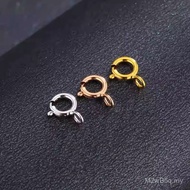 Lobster Jewelry Gold Accessories Bracelet Hundred Clasp Gold Color Connection Spring Necklace au750 