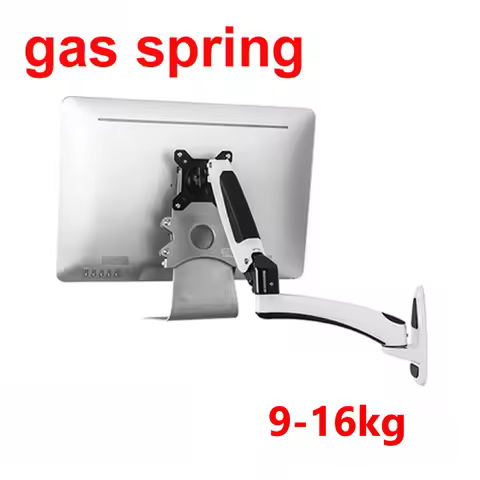 DL-GST112W-A73 21.5" Monitor wall mounted bracket All-in-one PC Holder Arm Gas Spring Full Motion TV