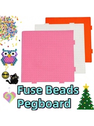 1pc/2pcs/4pcs/9pcs 5mm Fuse & Perler Beads Pegboards - Bộ dụng cụ làm hạt nhựa Melty vuông lớn Peg F