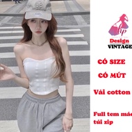 Áo corset ống cúp ngực croptop có mút HP FASHIONTREND áo quây nữ tôn dáng sang chảnh G588