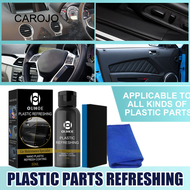 CAROJO 30/50มล. สารเคลือบตกแต่งซ่อมแซมใหม่สำหรับชิ้นส่วนพลาสติกรถยนต์แผงประตูแผงหน้าปัดที่ดับกลิ่นในรถพลาสติก Car ภายในและภายนอกตัวแทนซ่อมบำรุงและปรับปรุง