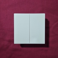 721022N Hotel Series Switch 2 Gang 2 Way E6 White Simon