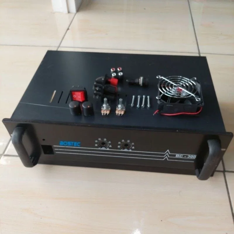 Box Power Amplifier BC 300 MUAT TRAVO 10 AMPER MURNI  2 Potensio BOSTEC BC 300