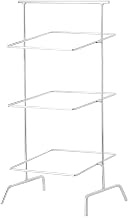 G.E.T. Enterprises IR-707C 12" Chrome Square 3-Tier Basket Stand, 31" Tall, Iron Chrome Plated
