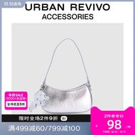 Urban REVIVO2023 Autumn Ladies Trendy Silver Ornaments Small Shoulder Bag UAWB30035