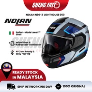 NOLAN N90-3 LIGHTHOUSE N-COM (050) Full Face Helmet Motor Topi Keledar Keselamatan Full Face Superbi