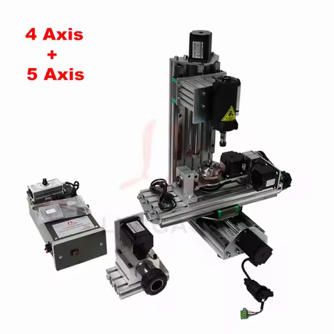 5 Axis Wood Router Vertical Engraving Machine 4 Axis Column Type Metal Drilling And Milling Machine