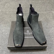 Chelsea Boots Men's Genuine Leather British Square Toe Men's Boots chelsea boot Autumn Winter Trendy
