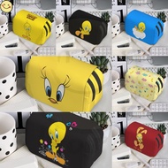Tweety Bird Double Clamshell Pen Case Large Pencil Case High Capacity Holder Box Storage bag Desk Or