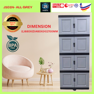 EAGLE DIY 4 TIER MULTIPURPOSE STORAGE RACK/ALMARI BAJU/ALMARI BARANG