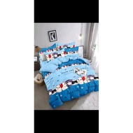 Nikom ( Single, Super Single ) 4-in-1 High Quality Fitted Bedsheet With Comforter Set
