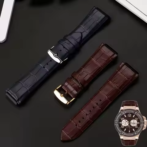 For Guess Top Layer Cowhide Watch Strap W0040G3 W0040G5 W0247G3 High Quality Genuine Leather Watch B