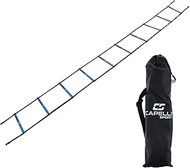 Capelli Sport Speed Agility Ladder, 10 Rung Sports Speed Training Workout Ladder with Carry Bag, Blu