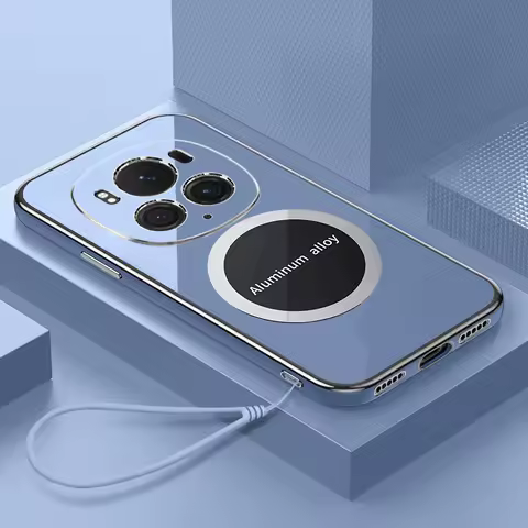 For Honor magic 6 Case Honor magic 6 Pro Phone Case Magnetic attraction Luxury Square Plating ShockP